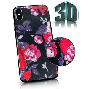 Mocco Flowers Back Case 3D чехол для Apple Iphone 7 / 8 Black