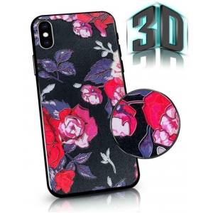 Mocco Flowers Back Case 3D for Apple Iphone 11 MAX Black