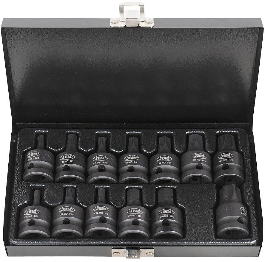 13-OS. 1 / 2" KUUSKANT (HEX) JA TORX (TX) LÖÖKOTSIKUTE KOMPLEKT JBM*