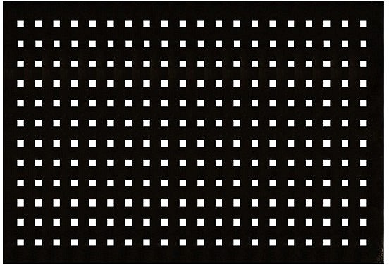 PERFOSEIN "S-SMALL" 1000X600MM TUGEVDUSEGA. MUST PERFO -12.5X12.5MM / 32.5MM JBM