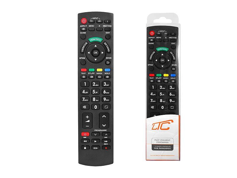 HQ LXP045 TV Universal remote control LCD / LED PANASONIC / Black