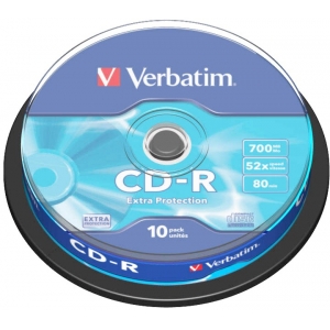 Verbatim CD-R Extra Protection 700MB 52x 10tk tornis
