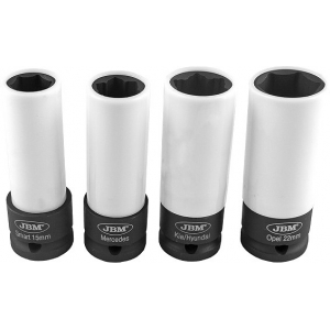 4-OS. ERILISTE VELJEPADRUNITE KOMPL. 15MM / SMART. 17MM / MB. 21 / KIA / HYUNDAI. 22MM / OPEL JBM