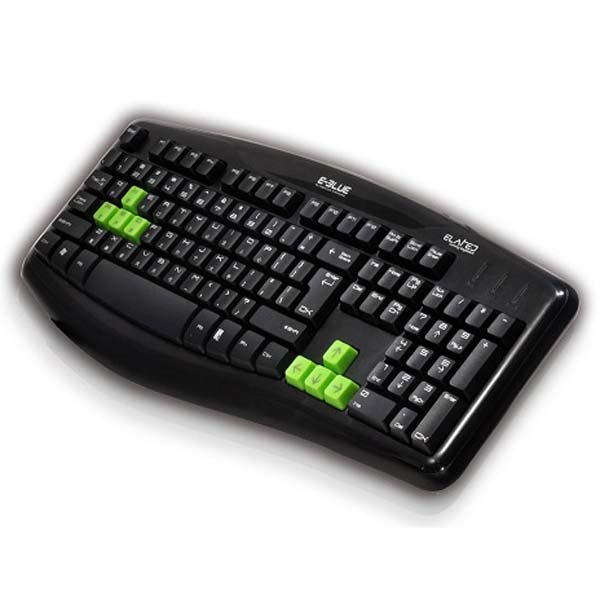 E-Blue Elated Wired Gaming Keyboard USB Black (ENG)