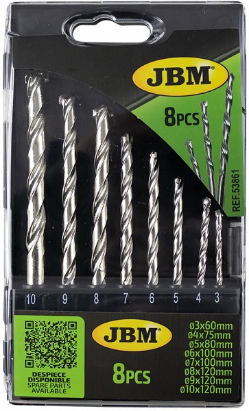 8-OS. KIVIPUURIDE KOMPLEKT "HOBBY" 3-4-5-6-7-8-9-10MM JBM