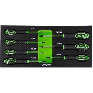 7-OS. TORX KRUVIKEERAJATE KOMPLEKT PU / CARBON PANEELIS JBM