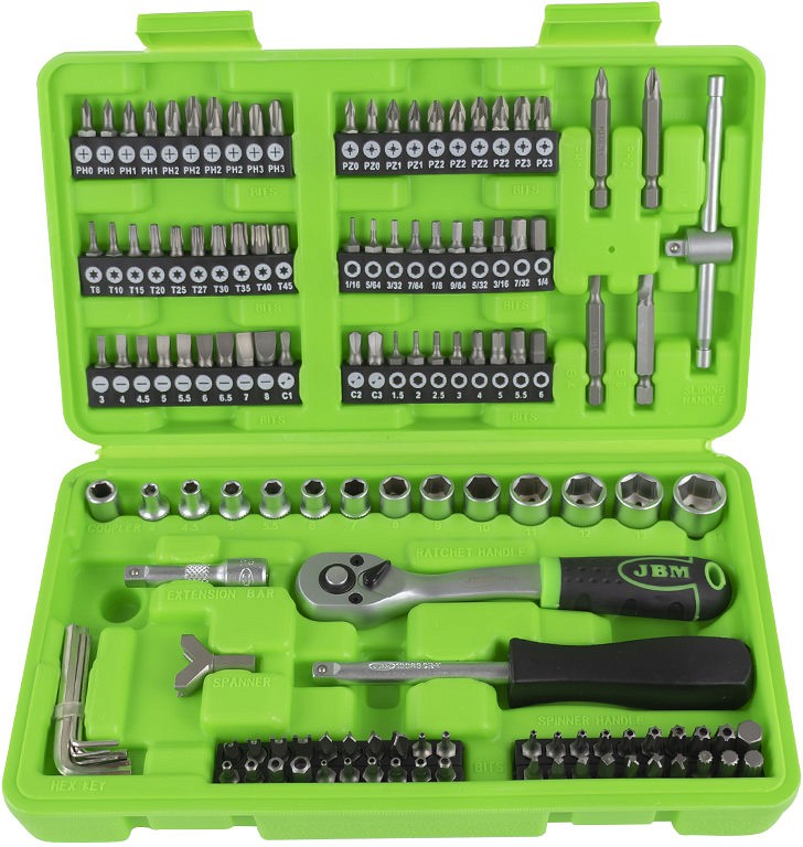 130-OS. 1 / 4" PADRUNITE OTSIKUTE JA ERIOTSIKUTE KOMPL. JBM
