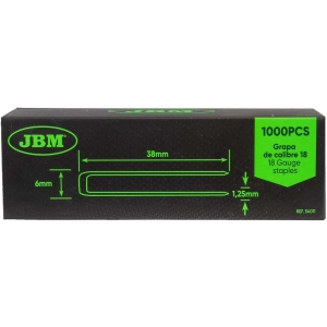 NAELAPÜSTOLI U-KLAMBER 18GA 38X6MM (1000TK) JBM