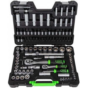 108-OS. TÖÖRIISTAKOMPLEKT PAD 1 / 4"+1 / 2"+TORX. SATIN. "MODULEBOX" JBM