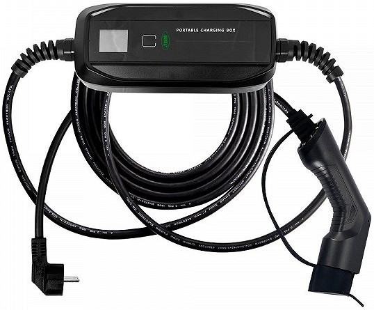 ELEKTRIAUTO MOBIILNE LAADIMISJAAM 16A / 3.68KW. KAABEL TYPE2. LED + DISPLEI. IP66 JBM