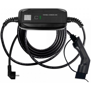 ELEKTRIAUTO MOBIILNE LAADIMISJAAM 16A / 3.68KW. KAABEL TYPE2. LED + DISPLEI. IP66 JBM