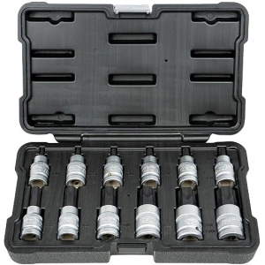 12-OS. 1 / 2" TORX PADRUNOTSIKUTE KOMPL. T20-T100. PIKK / LÜHIKE JBM*