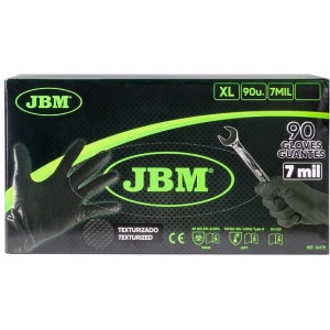 TÖÖKINDAD NITRIIL STRUKTUURNE "FORCE BLACK HD 7.0MIL". MUST XL 90TK JBM
