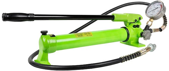 HÜDRAULILINE KÄSIPUMP 1T MANOMEETRIGA. 700KG / CM3. VOOLIK 1.8M JBM