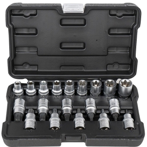 19-OS. 1 / 2" TORX OTSIKUTE E-PADRUNITE KOMPL. T30-T70. E10-E24 JBM*