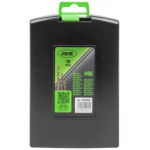 19-OS. HSS-COBALT MET. PUURIDE KOMPL. "COBALT 19" 1.0-10.0MM JBM