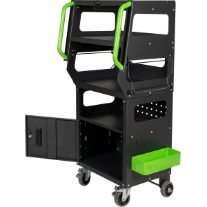 DIAGNOSTIKU KÄRU / ARVUTIKAPP. PERFOSEIN. RIIULID+KAPP H1050.7MM JBM*