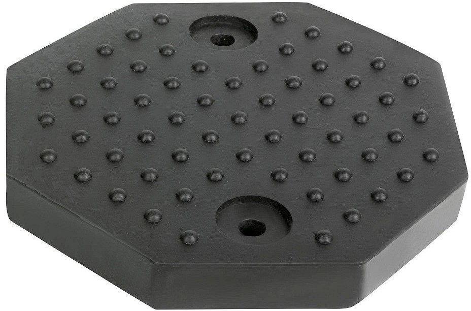 AUTOTÕSTUKI KUMMIPADI KUUSKANT 125MM (2 LÄBIVAT KINNITUSAVA). ROTARY / BLITZ JBM