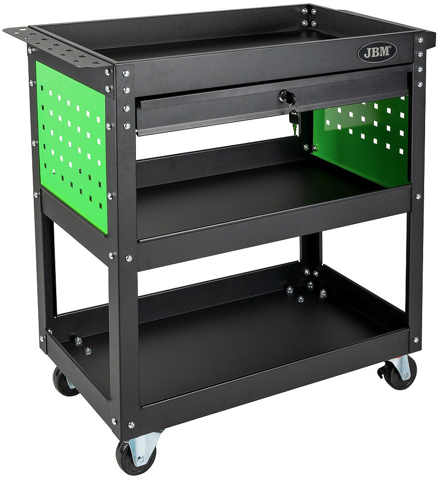 TASAPINNAKÄRU "3XPRO" 830X350X750MM. 3 TASAPINDA+SAHTEL+PERFO JBM