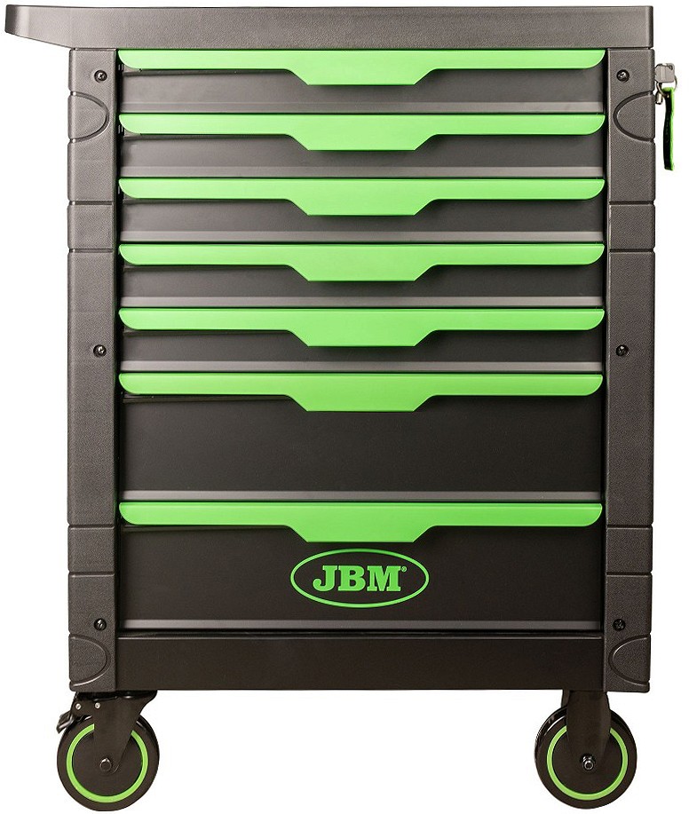 TÖÖRIISTAKÄRU PLASTKAITSETEGA TÜHI 7 SAHTLIT. PERFO. MUST / ROH JBM