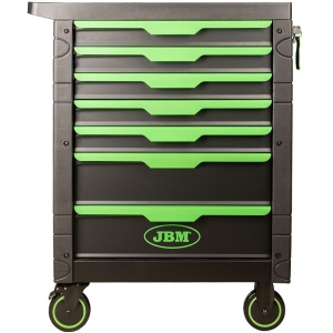 TÖÖRIISTAKÄRU PLASTKAITSETEGA TÜHI 7 SAHTLIT. PERFO. MUST / ROH JBM