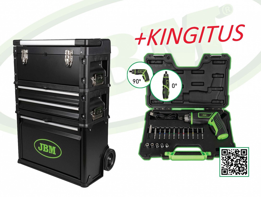 MOODULITEGA TERASEST TÖÖRIISTAKAST + TASUTA AKUKRUVIKEERAJA JBM