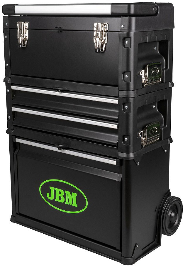 SAHTLITE JA KOHVERMOODULITEGA TERASEST TÖÖRIISTAKAST / TÖÖRIISTAKÄRU JBM