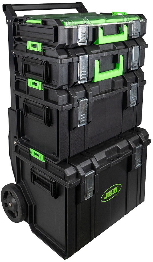 4-MOODULIGA TÖÖRIISTAKOHVER "ONE SYSTEM" RATASTEL. L550XH970XS450MM JBM