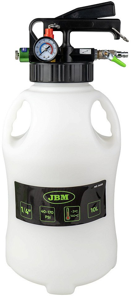 16-OS. MOOTORIÕLI / KÄIGUKASTI ÕLI VAHETAMISE SEADE 10L. PNEUMO JBM