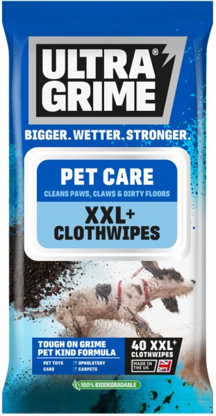 ULTRAGRIME LIFE PET CARE LEMMIKLOOMA PUHASTUSLAPID 40TK / PAKK