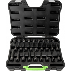 27-OS. PIKKADE LÖÖKOTSIKUTE KOMPL. HEX 5-19MM. TORX T25-T80. 12-TÄHIK M5-M18 JBM*