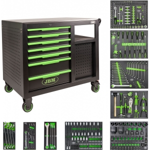 331-OS. TÖÖRIISTAKÄRU / LAUD TÖÖRIISTADEGA. INOX. PERFO JBM*