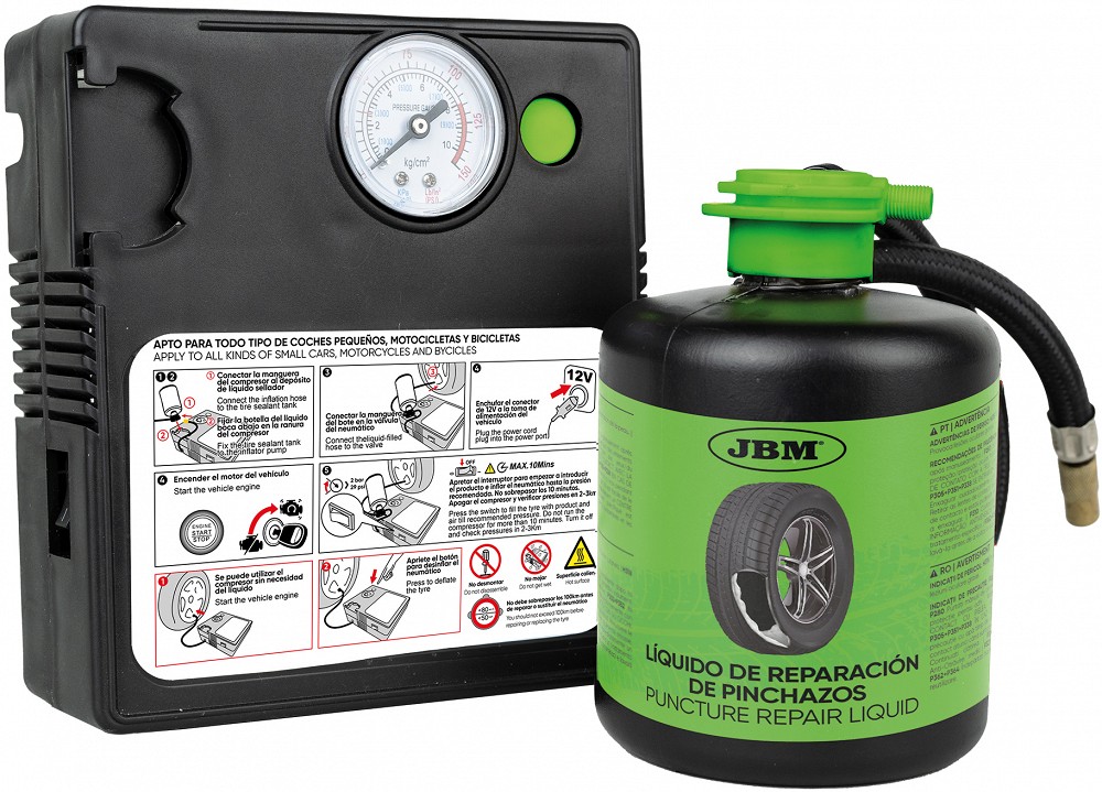 REHVIPARANDUSKOMPLEKT "OEM STANDARD" AINE + KOMPRESSOR 12V JBM*