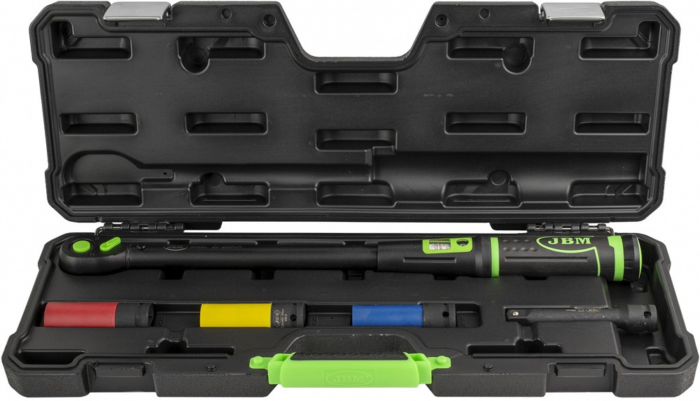 5-OS. 1 / 2" MOMENTVÕTI 20-200NM + PADRUNID 17 / 19 / 21MM JBM*