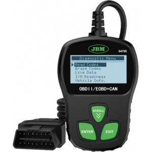 OBDII / EOBD TFT DIAGNOSTIKASEADE / TESTSEADE VEAKOODI LUGEJA JA VEA KUSTUTAJA JBM