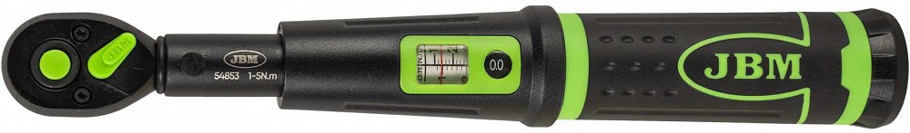 1 / 4" MOMENTVÕTI 1-5NM. 72H KLAASAKNAGA. 245MM. MUST JBM