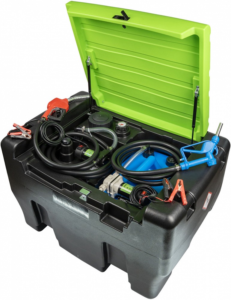 MOBIILNE KÜTUSEMAHUTI-TANKUR 330L+50L. DIISLIKÜTUSELE+ADBLUE. 40L / MIN+17L / MIN. 12V AUTOSTOP JBM*