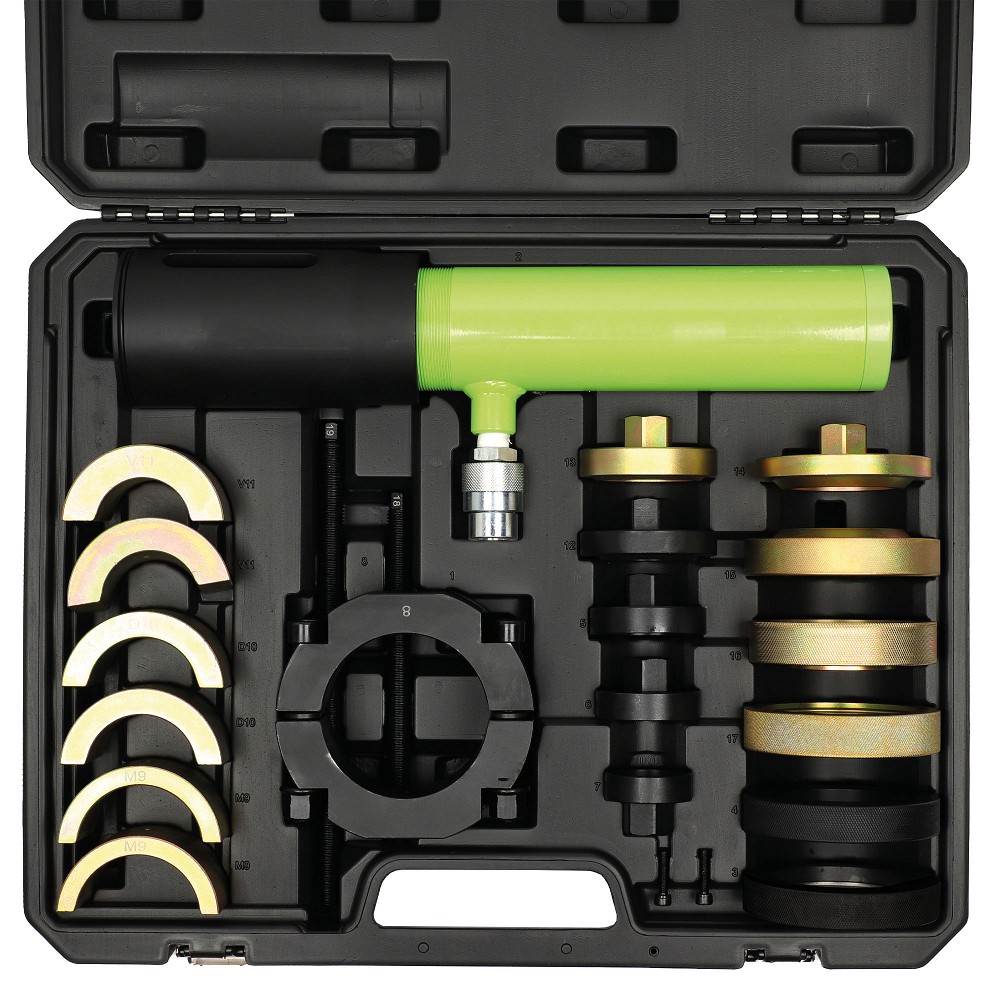 19-OS. HÜDRAULILINE SILLAPUKSIDE / PUKSIDE / SILENTBLOCK EEMALDAJA-PAIGALDAJA KOMPLEKT JBM*