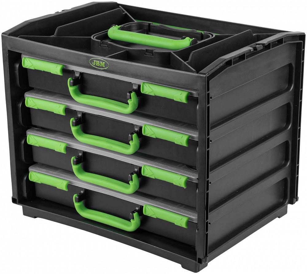 TARVIKUTE / POLTIDE / KRUVIDE / MUTRITE SEKTSIOONKAST SAHTELMOODULITEGA. 377X265X310MM JBM