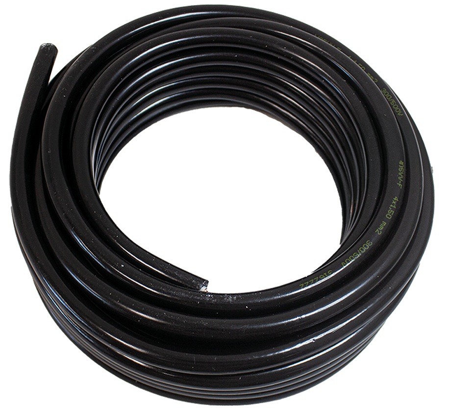 ELEKTRIJUHE ÜMAR MUST 4X1.50MM² 4 SOONELINE 10M M+