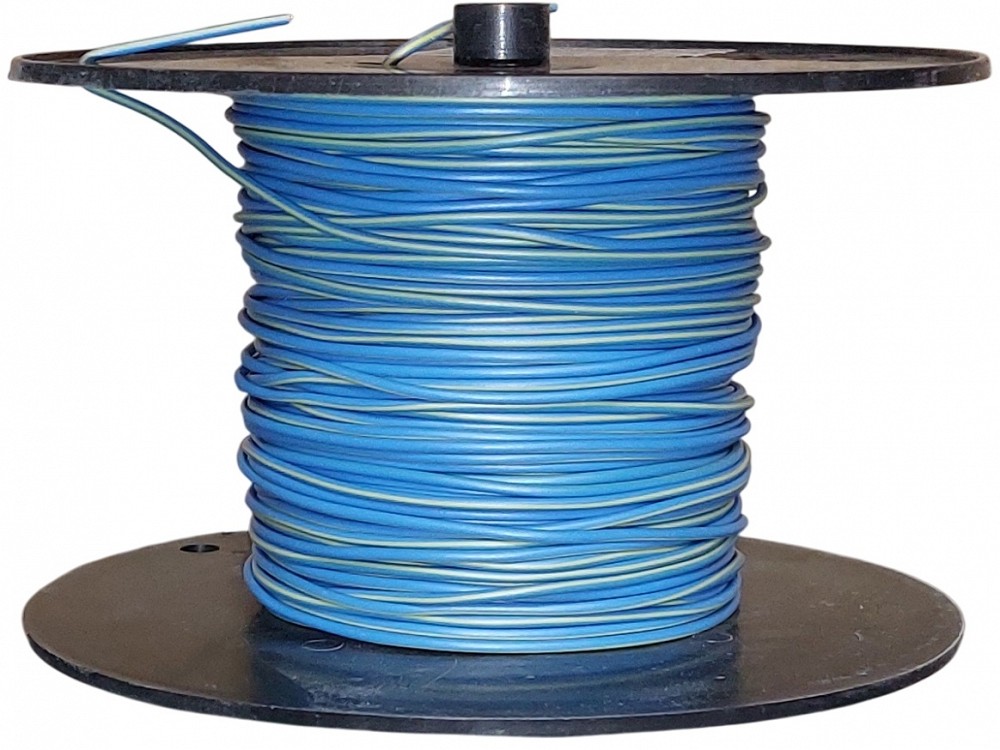 ELEKTRIJUHE SININE / KOLLANE 1X0.75MM² 100M M+