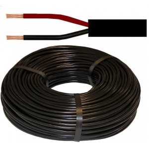 ELEKTRIJUHE ÜMAR MUST 2X0.75MM² 2 SOONELINE 50M M+