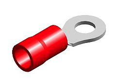 JUHTMEOTSIK AVAGA / SILMUSKLEMM PUNANE Ø8.4MM BLISTER 10TK M+