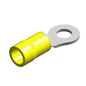 JUHTMEOTSIK AVAGA / SILMUSKLEMM KOLLANE Ø6.4MM 100TK M+