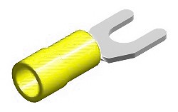 JUHTMEOTSIK HARK / KAHVEL KOLLANE Ø6.5MM 100TK M+
