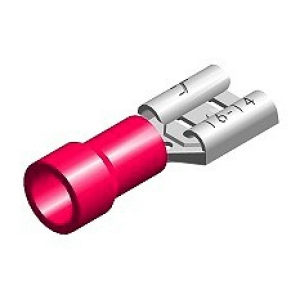 JUHTMEOTSIK LAPIK "EMA" PUNANE 6.3X0.8MM BLISTER 10TK M+