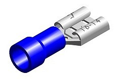 JUHTMEOTSIK LAPIK "EMA" SININE 6.3X0.8MM 100TK M+