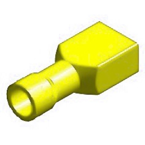 JUHTMEOTSIK LAPIK "EMA" KAETUD KOLLANE 6.3X0.8MM BLISTER 5TK M+