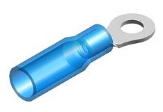 TERMOKAHANEV JUHTMEOTSIK AVAGA / SILMUSKLEMM SININE Ø6.5MM. 1.5-2.5MM² BLISTER 10TK M+