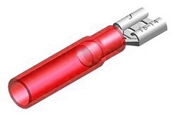 TERMOKAHANEV JUHTMEOTSIK LAPIK "EMA" PUNANE 6.3X0.8MM 100TK M+